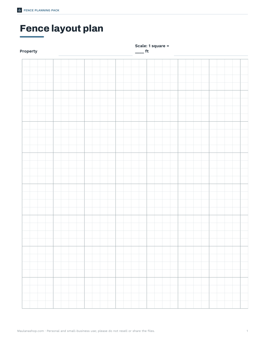 Preview of the first page of Layout graph paper (PDF)